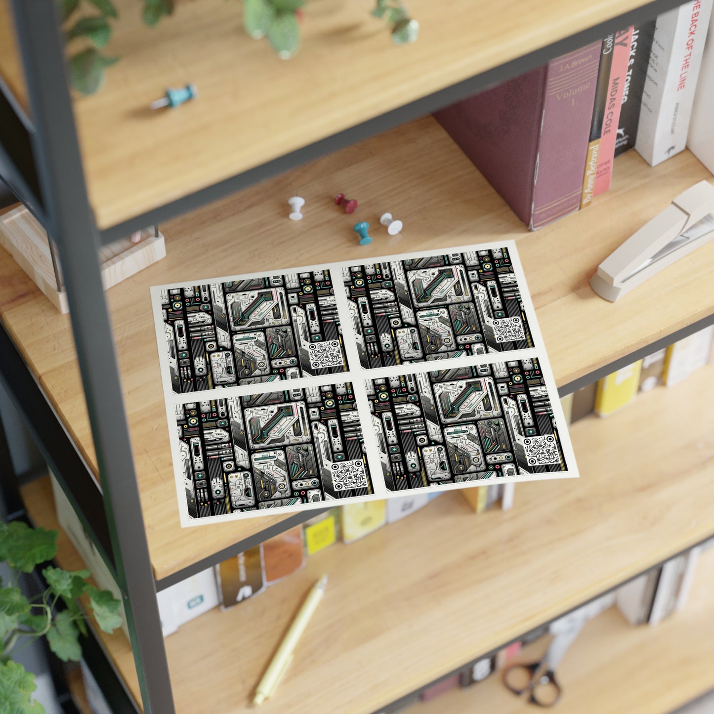 Tech Utility Gear Tech-Forward Minimalism Sticker Sheets - 8404 Design-45