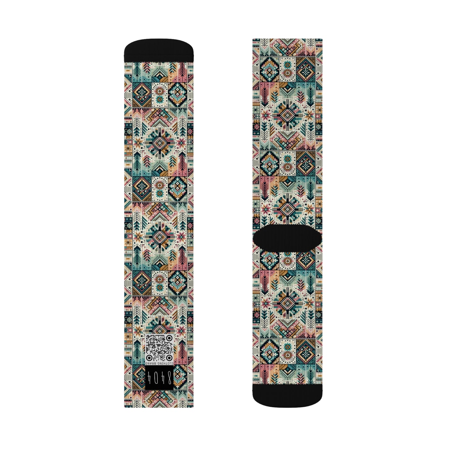 Digital Artisanal Fusion Digital Artisanal Sublimation Socks - 8404 Design-49