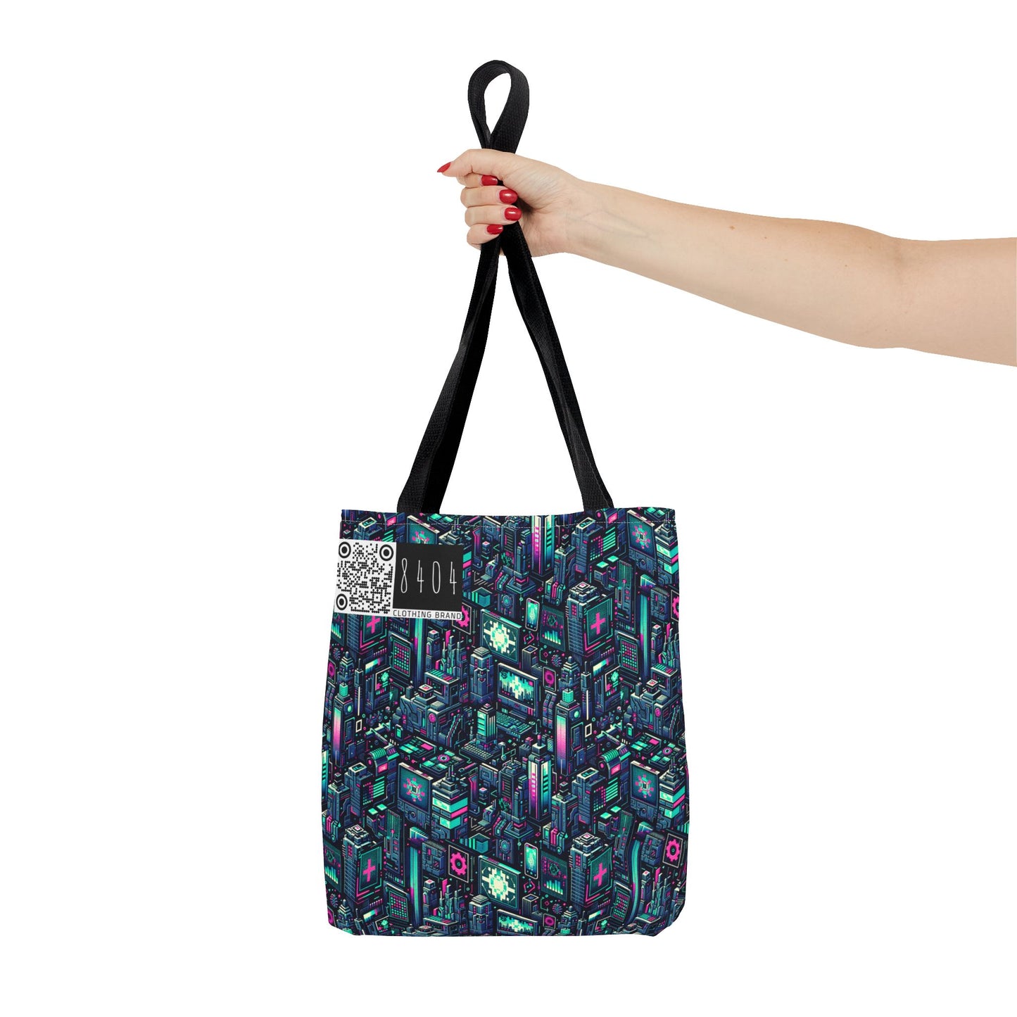 Digital Rebellion Tech-Inspired Streetwear Tote Bag - 8404 Design-58