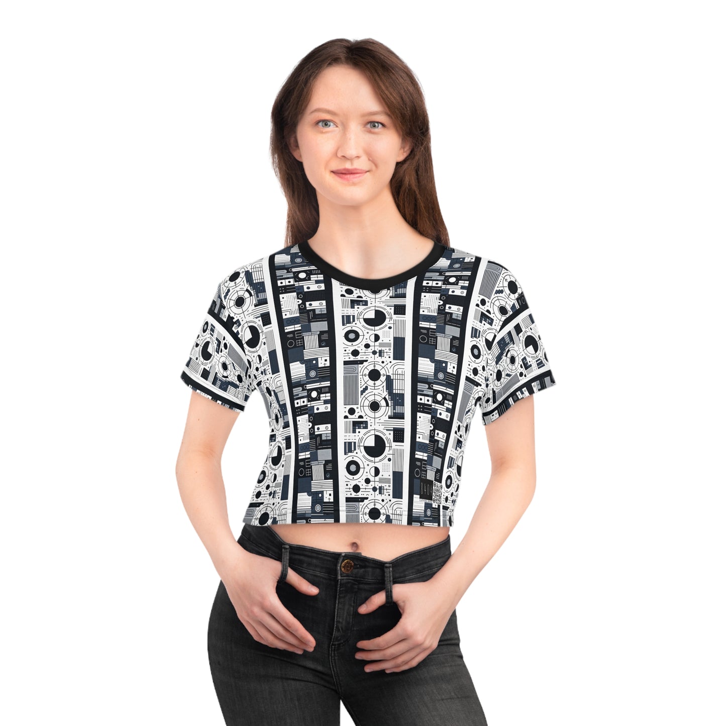 Minimalist Athleisure Minimalist Tech Crop Tee - 8404 Design-54