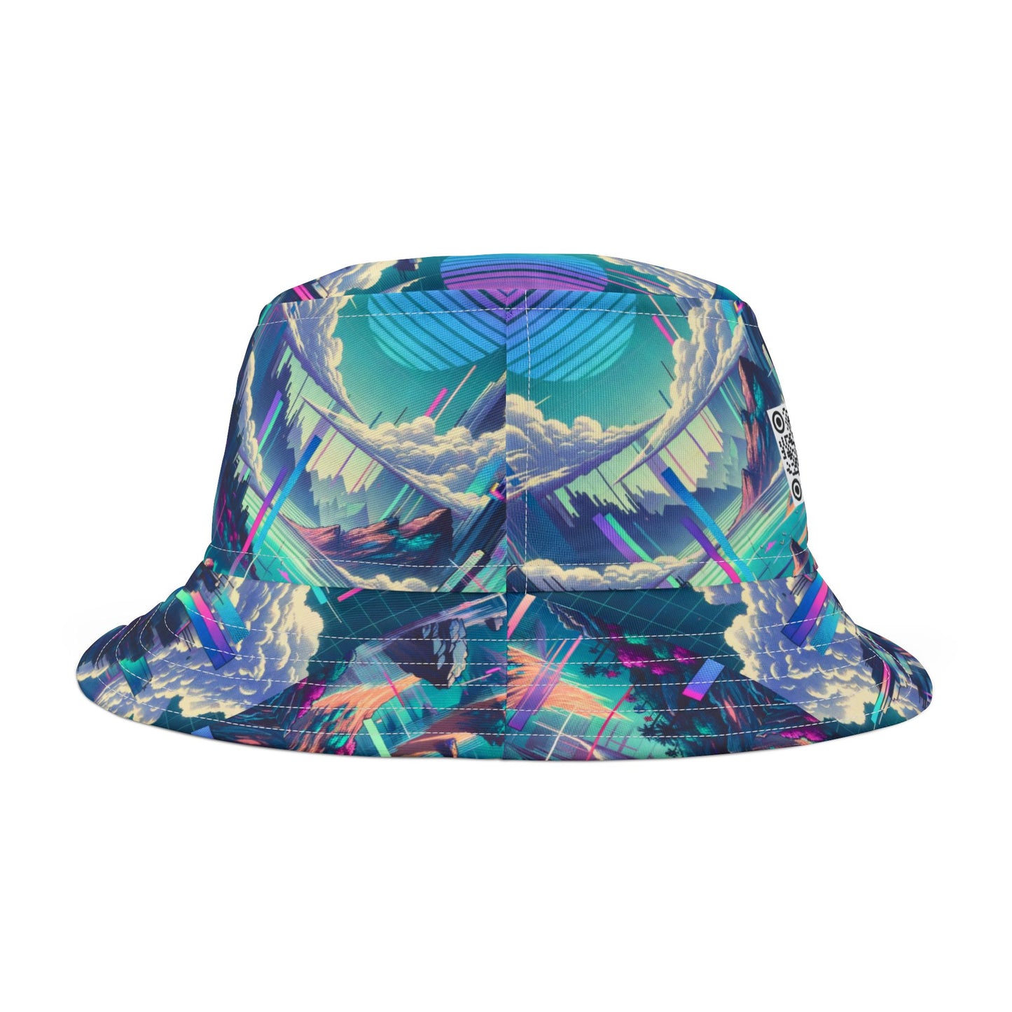 Digital Dreamscapes Digitally-Inspired Streetwear With a Dreamy, Surreal Twist Bucket Hat - 8404 Design-53