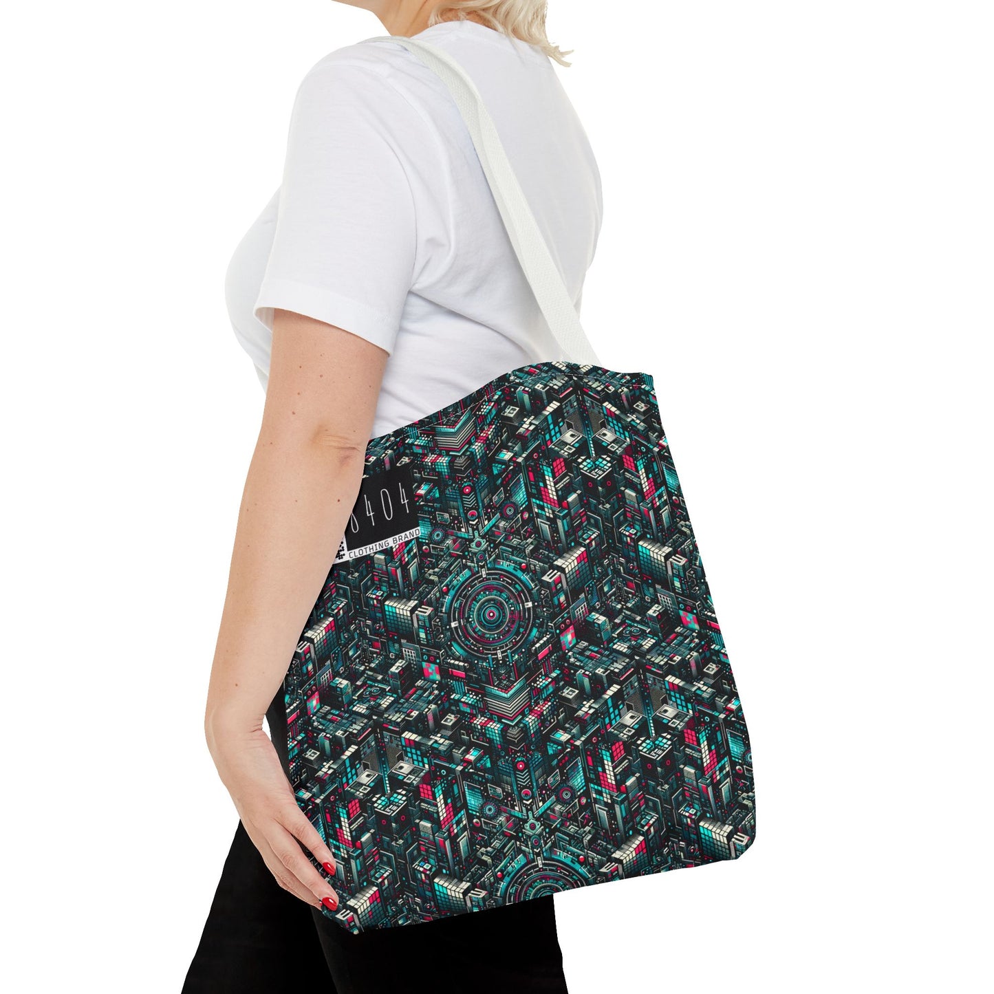 Digital Rebellion Tech-Inspired Streetwear Tote Bag - 8404 Design-54