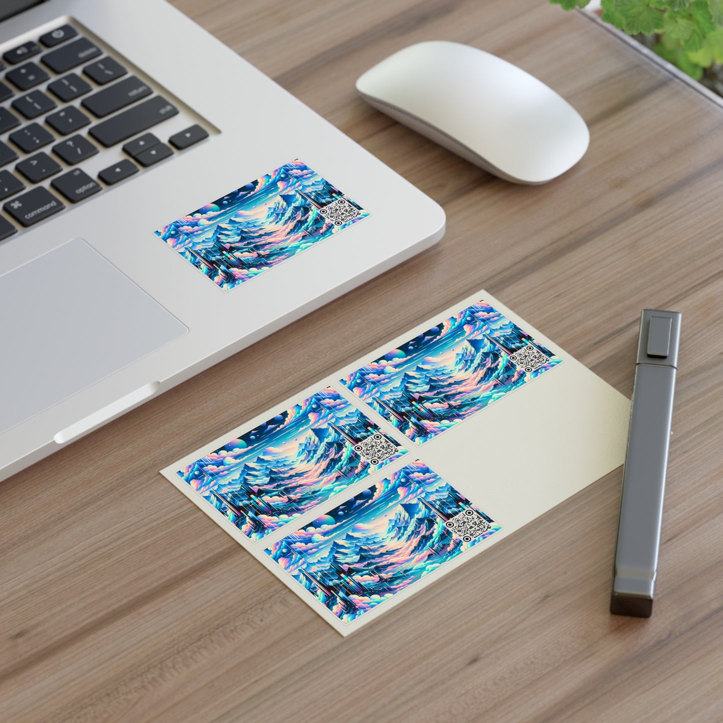Digital Dreamscapes Digitally-Inspired Streetwear With a Dreamy, Surreal Twist Sticker Sheets - 8404 Design-69