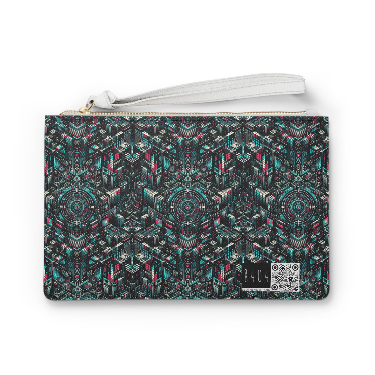 Digital Rebellion Tech-Inspired Streetwear Clutch Bag - 8404 Design-54