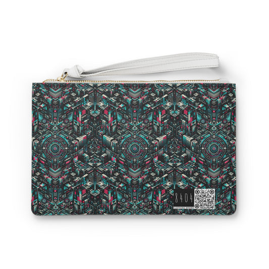 Digital Rebellion Tech-Inspired Streetwear Clutch Bag - 8404 Design-54