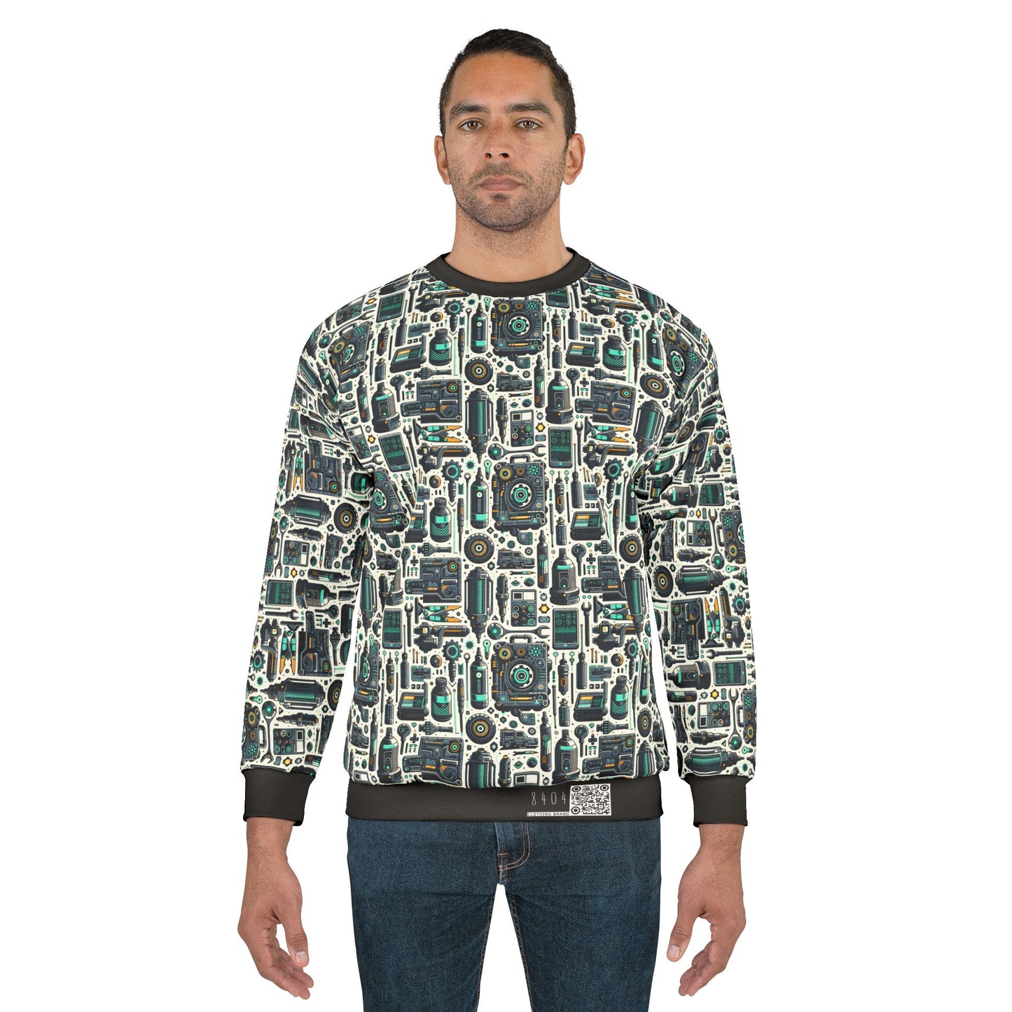 Tech Utility Fusion Modern Tech Streetwear Sweatshirt - 8404 Design-53