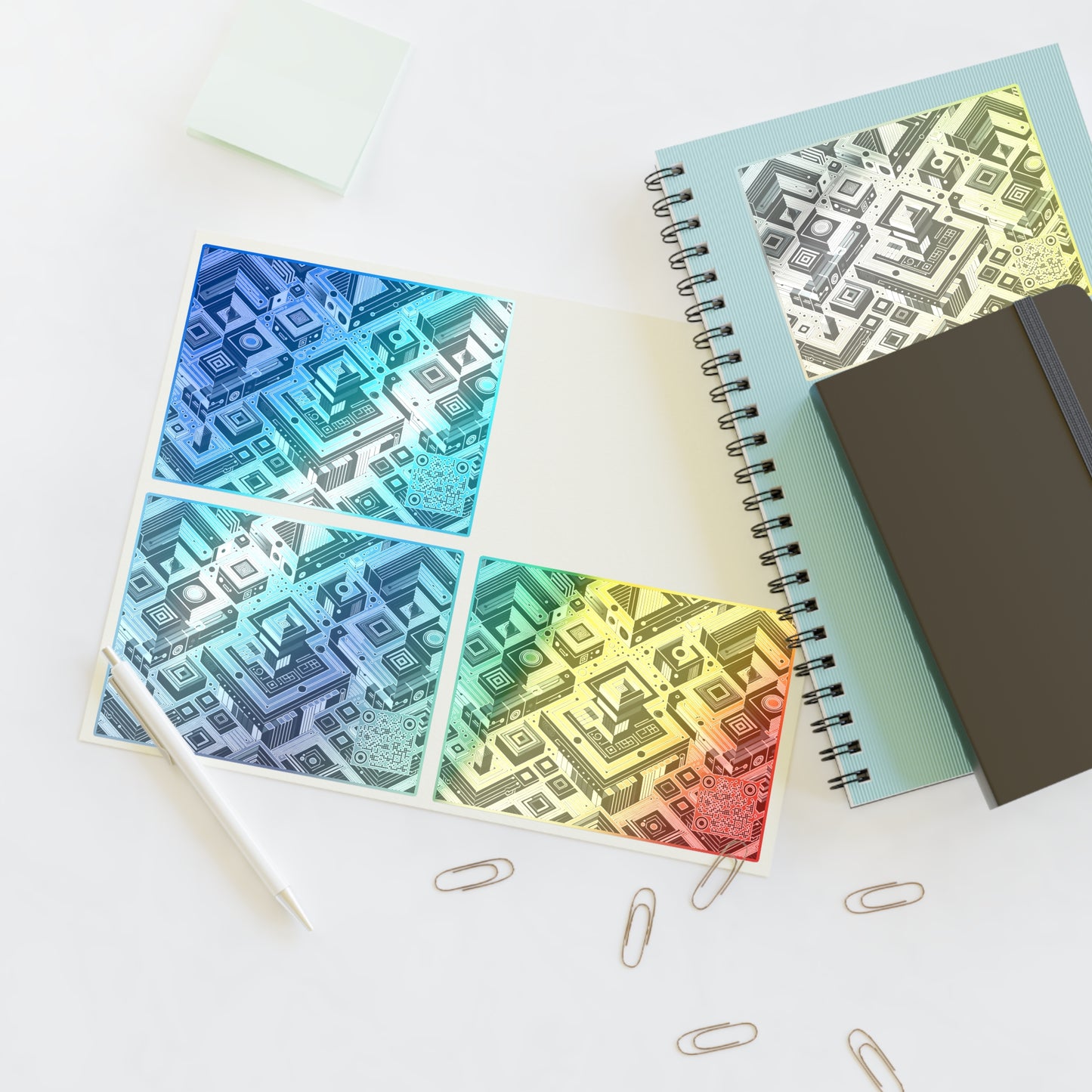 Tech-Forward Athleisure Sleek Tech Aesthetic Sticker Sheets - 8404 Design-37
