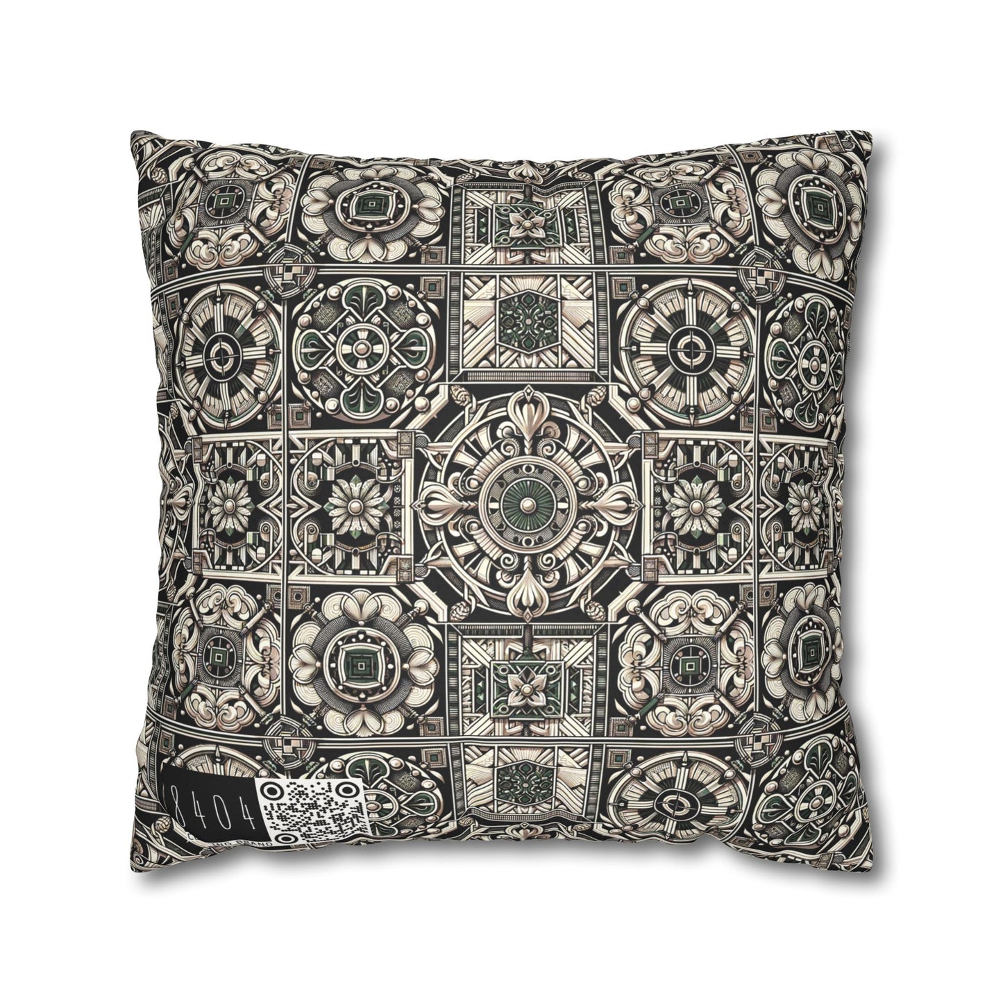 Cyber Garden Party Tech Garden Extravaganza Faux Suede Square Pillowcase - 8404 Design-45
