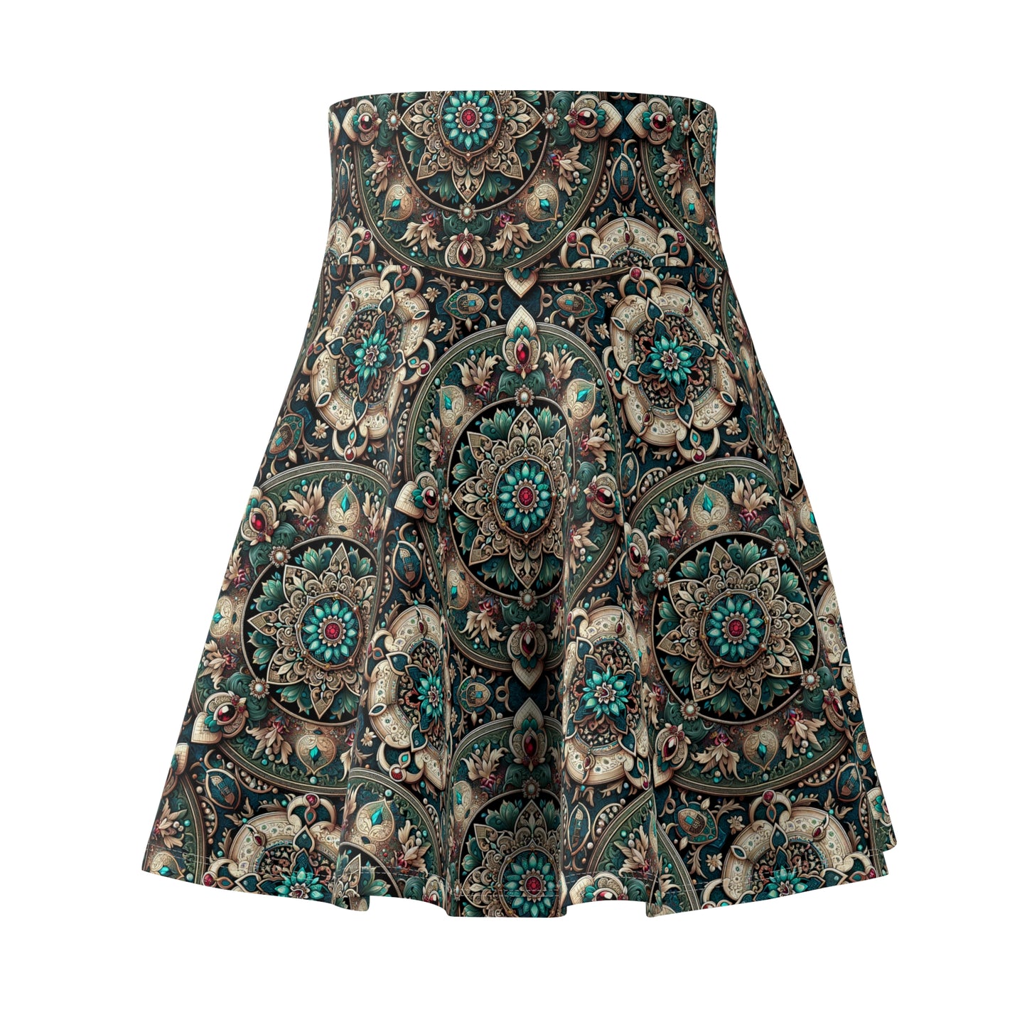 Neo-Dandyism Modern Dandy Streetwear Women's Skater Skirt - 8404 Design-56