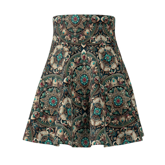 Neo-Dandyism Modern Dandy Streetwear Women's Skater Skirt - 8404 Design-56