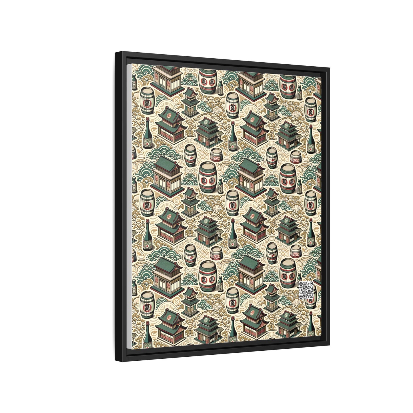 Cultural Artisanal Fusion Contemporary Cultural Elegance Matte Canvas, Framed (multi-Color) - 8404 Design-68 B