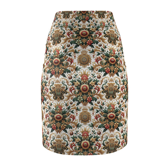 Monogram Madness Luxurious Streetwear Women's Pencil Skirt - 8404 Design-68