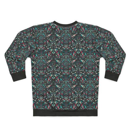 Digital Rebellion Tech-Inspired Streetwear Sweatshirt - 8404 Design-54