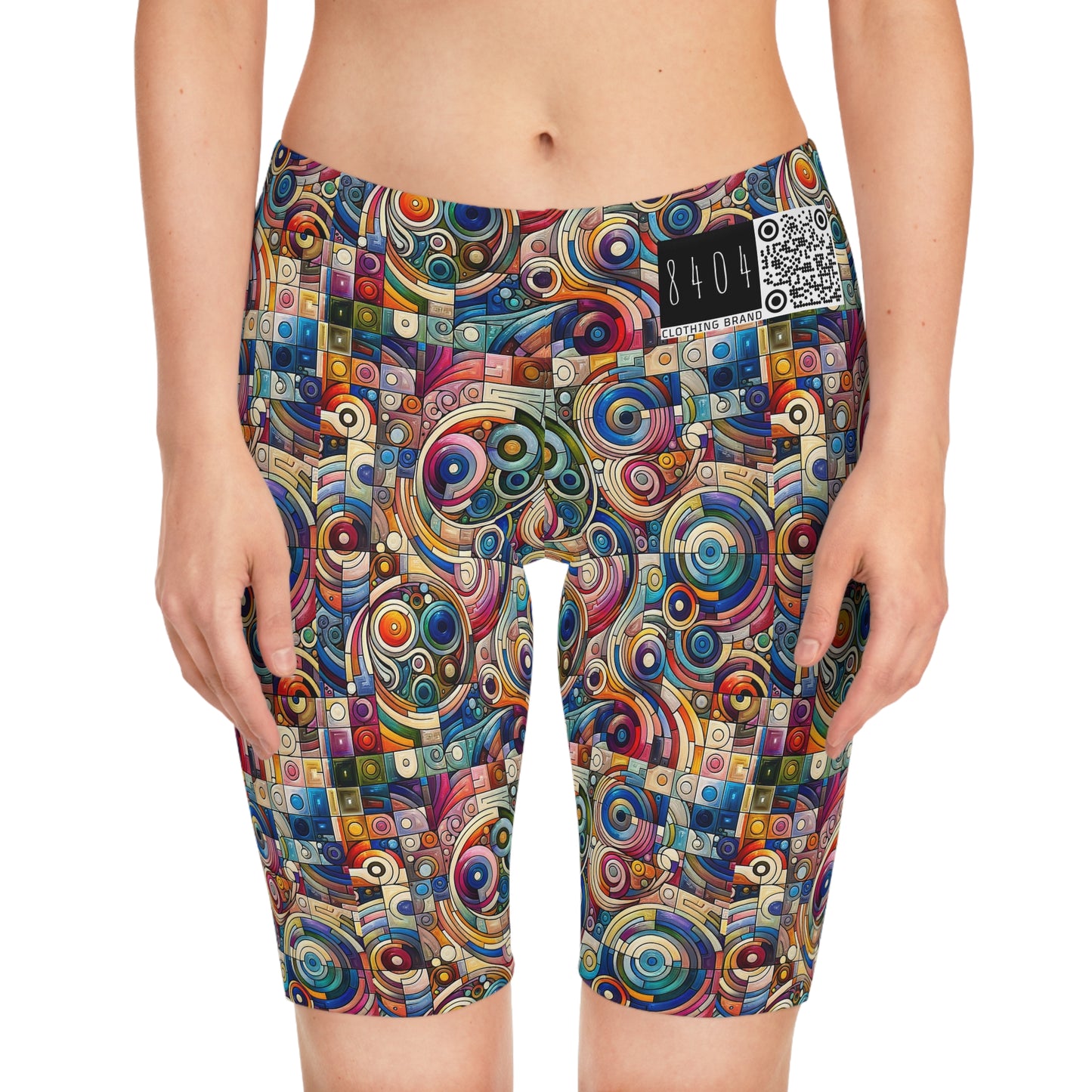 Digital Artistic Expression Artistic Streetwear Women's Bike Shorts - 8404 Design-49