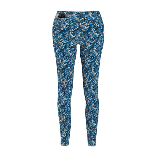 Tech Urban Camo Tech-Forward Streetwear With a Futuristic Military Edge Women's Cut & Sew Casual Leggings - 8404 Design-39
