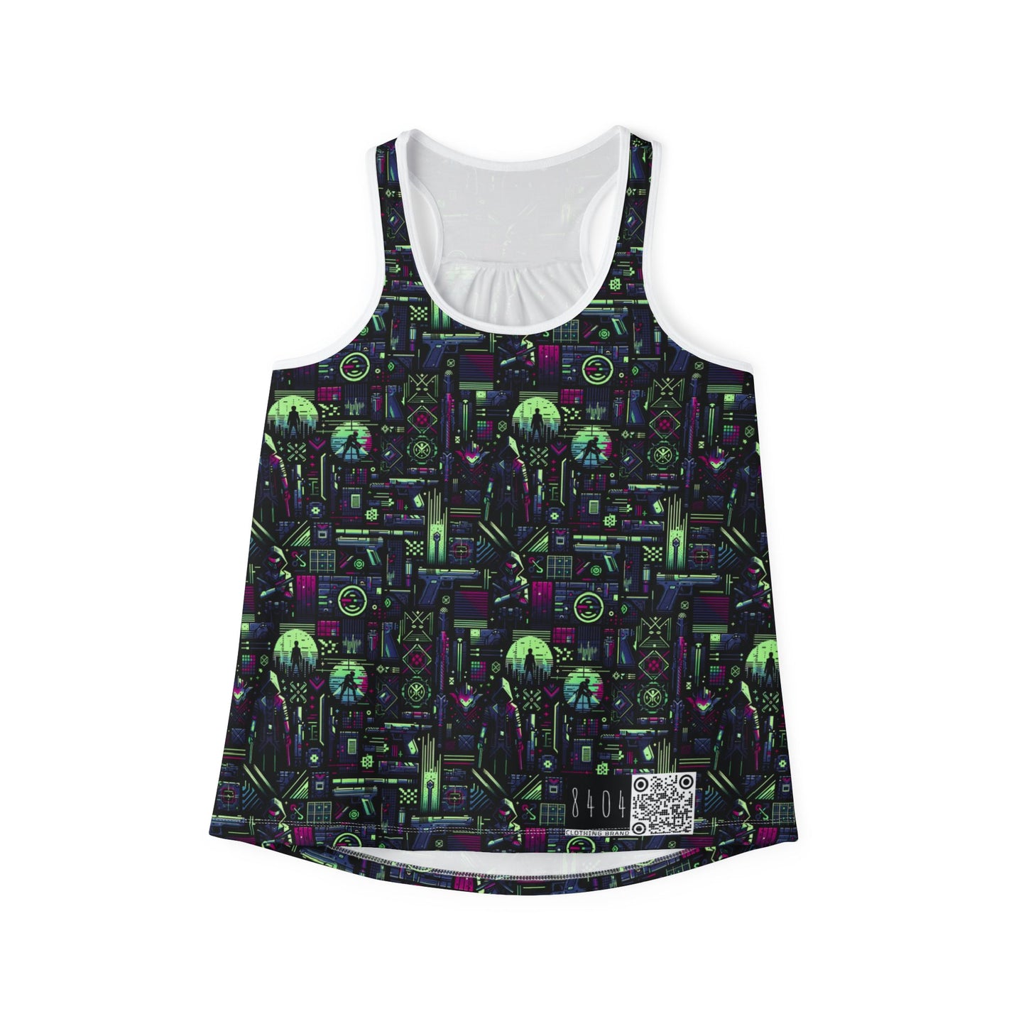 Tech Noir Futuristic Cyberpunk Women's Tank Top - 8404 Design-63
