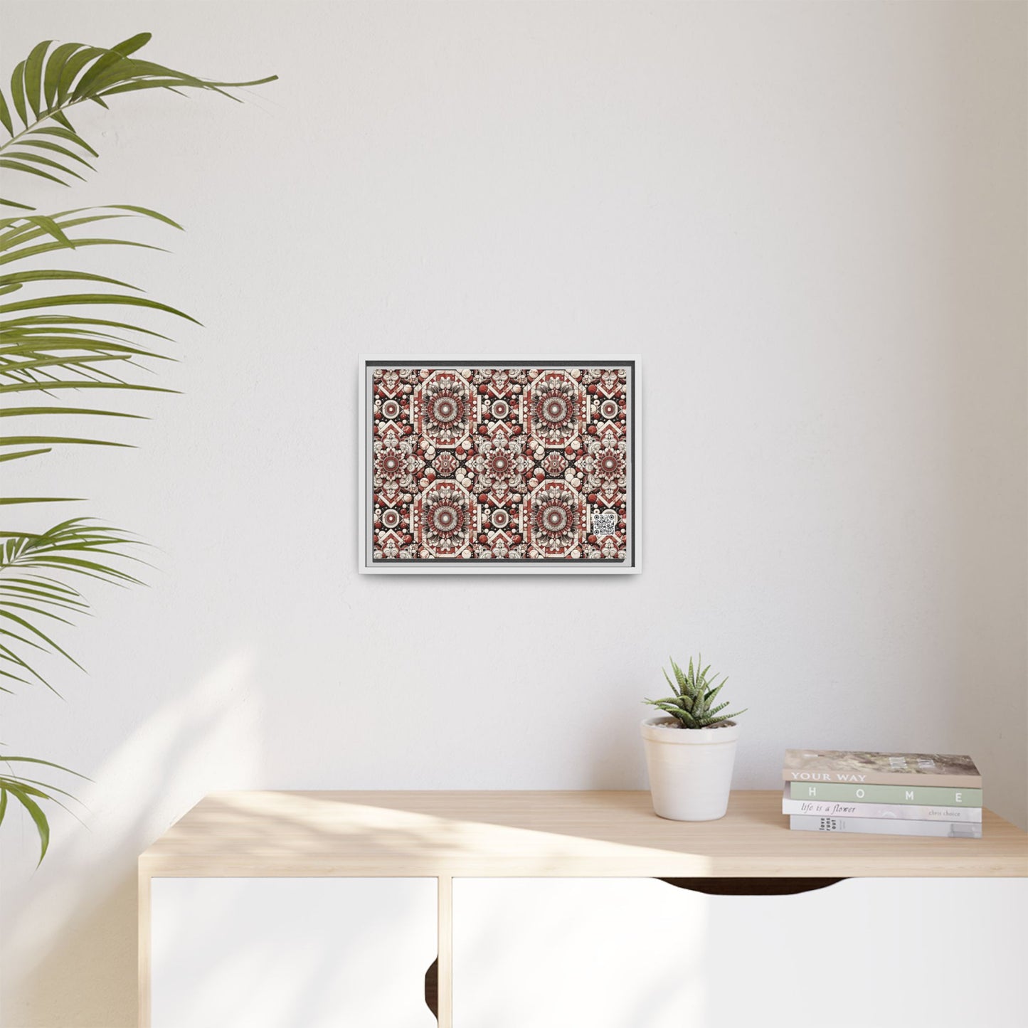 Neo Jomon Sculptural Aesthetics Artisanal Streetwear Matte Canvas, Framed (multi-Color) - 8404 Design-55 A