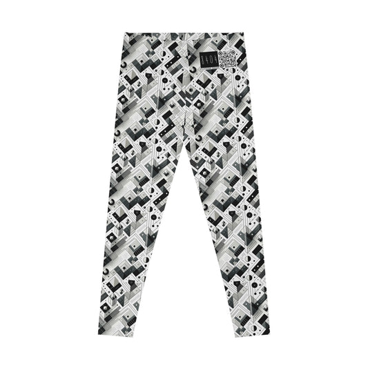 Digital Minimalism Minimalist Tech Stretch Leggings - 8404 Design-69