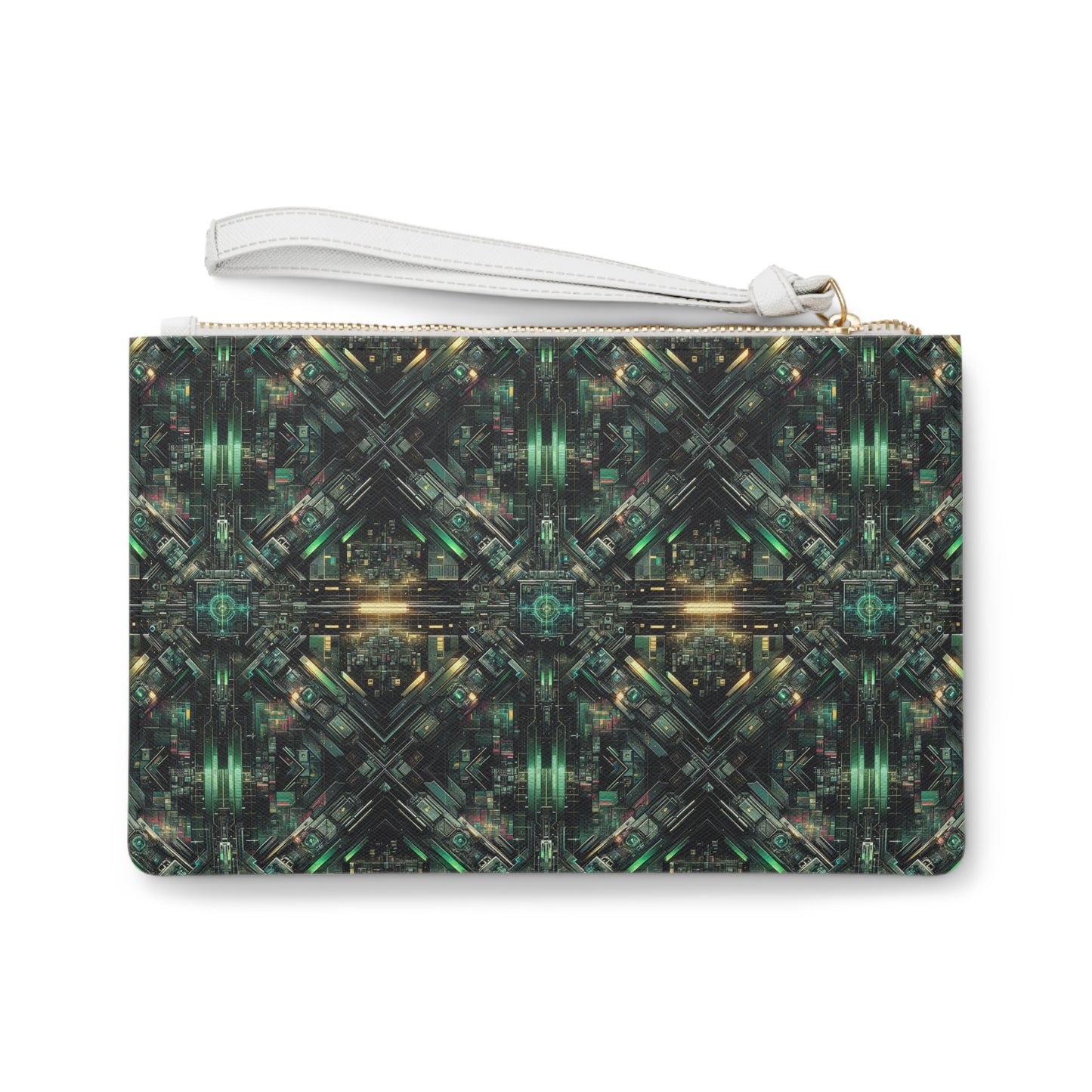 Tech Noir Graphics Tech-Inspired Streetwear Clutch Bag - 8404 Design-56