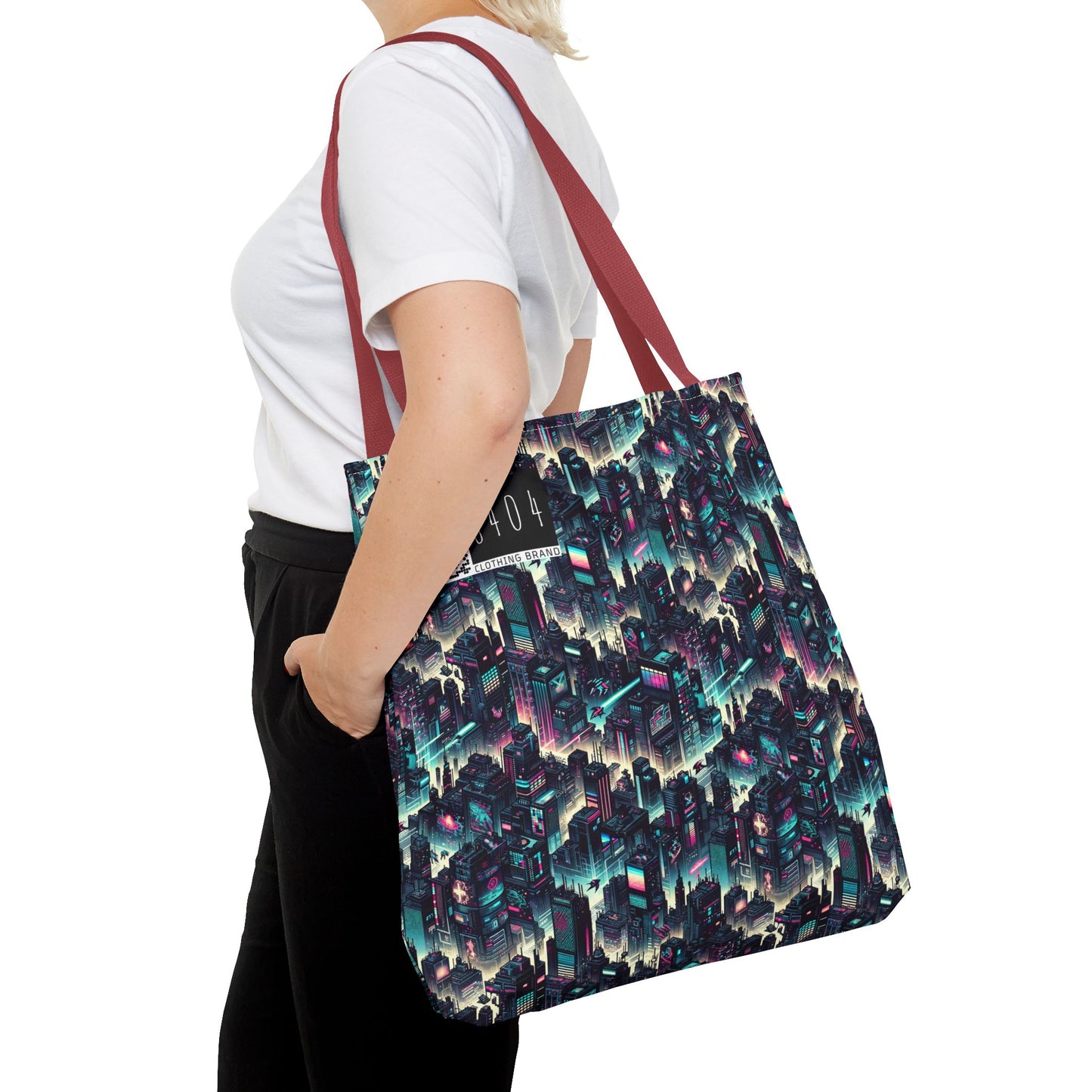 Digital Rebellion Tech-Inspired Streetwear Tote Bag - 8404 Design-51