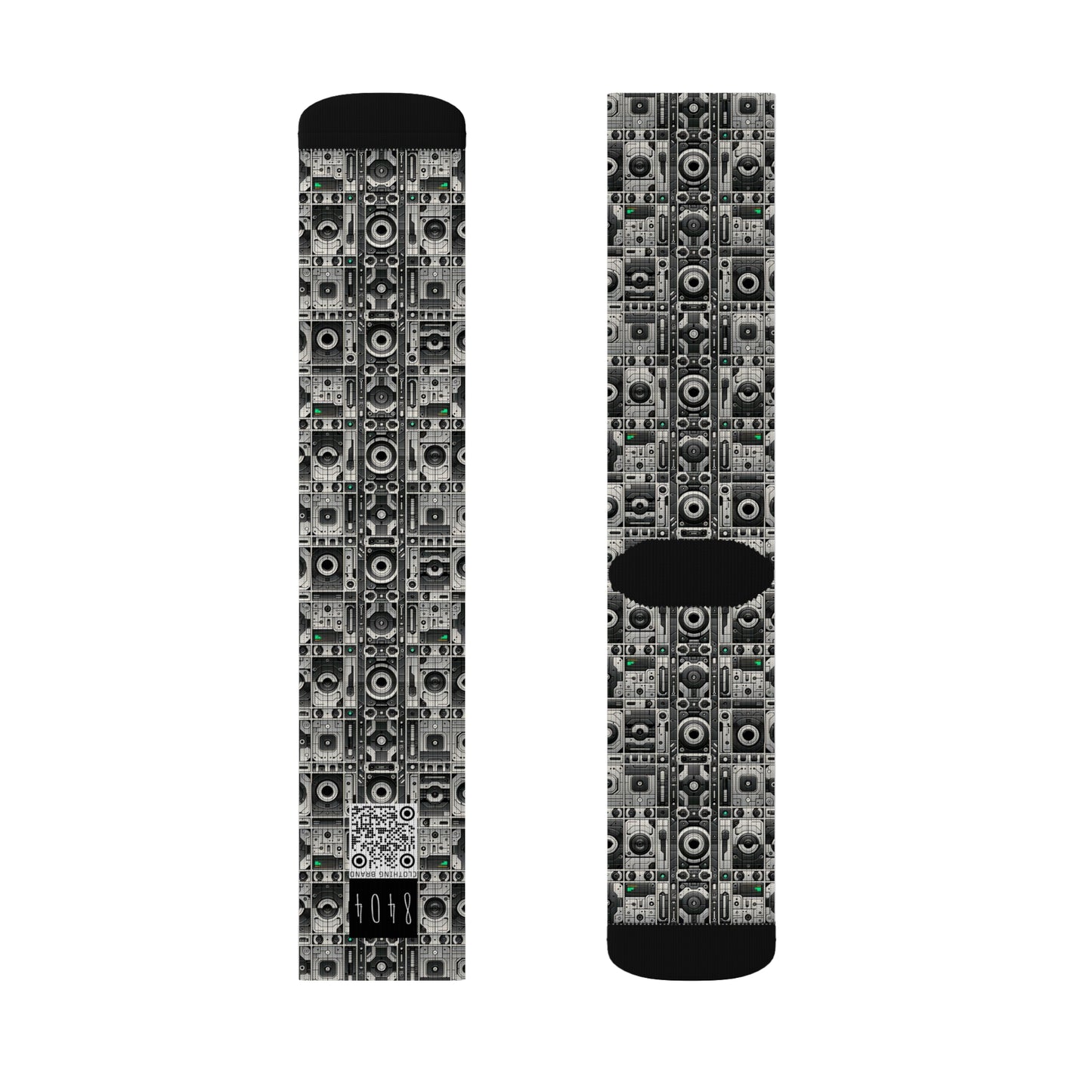 Tech Utility Aesthetics Tech-Forward Minimalism Sublimation Socks - 8404 Design-60