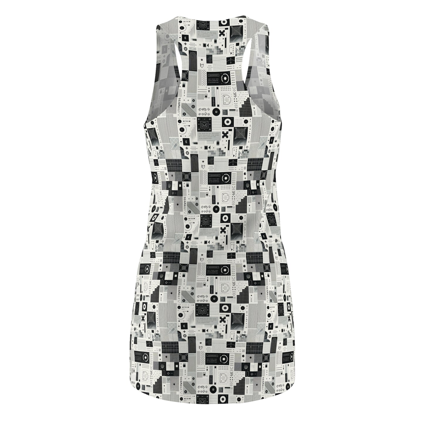 Digital Minimalism Minimalist Tech Women's Cut & Sew Racerback Dress - 8404 Design-50
