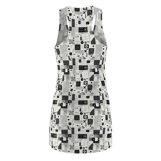 Digital Minimalism Minimalist Tech Women's Cut & Sew Racerback Dress - 8404 Design-50