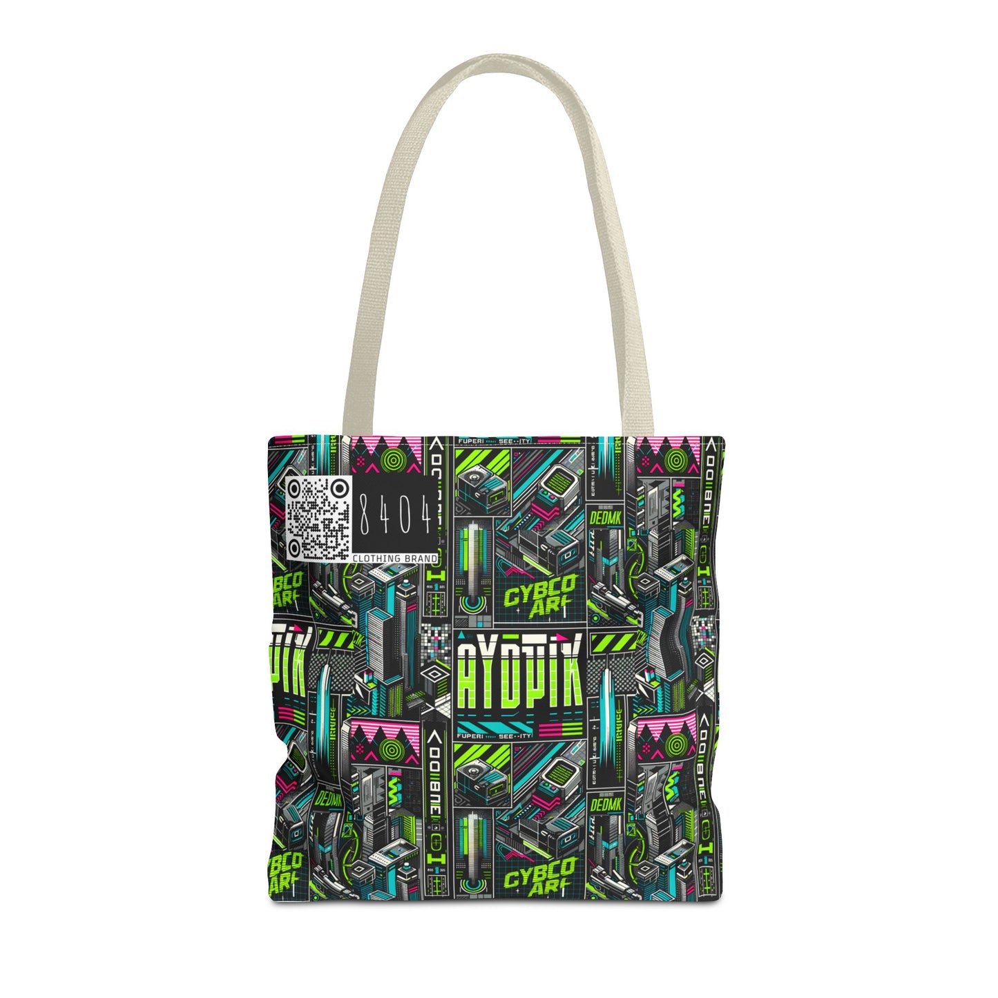 Tech-Forward Graphics Tech-Inspired Streetwear Tote Bag - 8404 Design-46