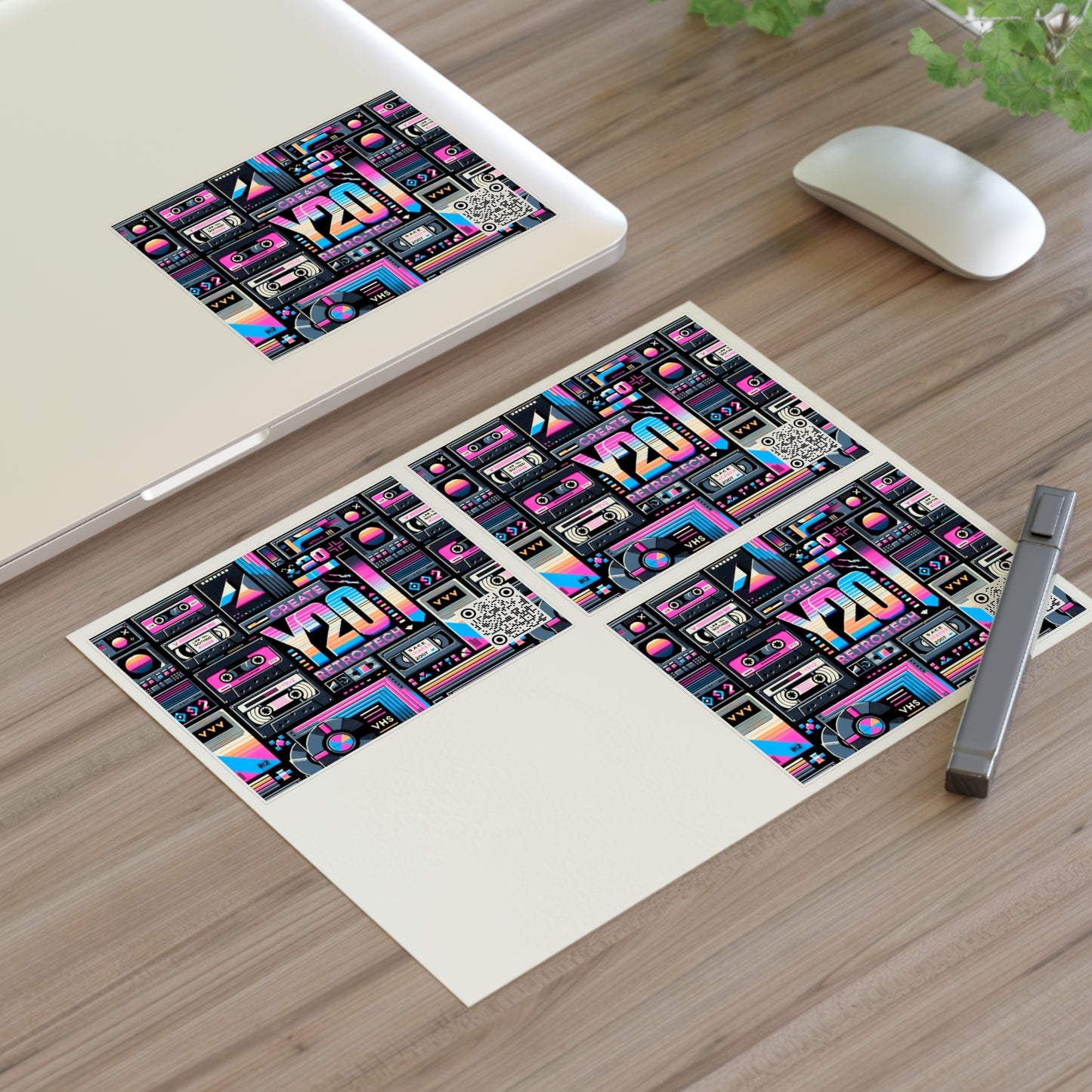 Digital Nostalgia Tech-Inspired Retro Fusion Sticker Sheets - 8404 Design-65