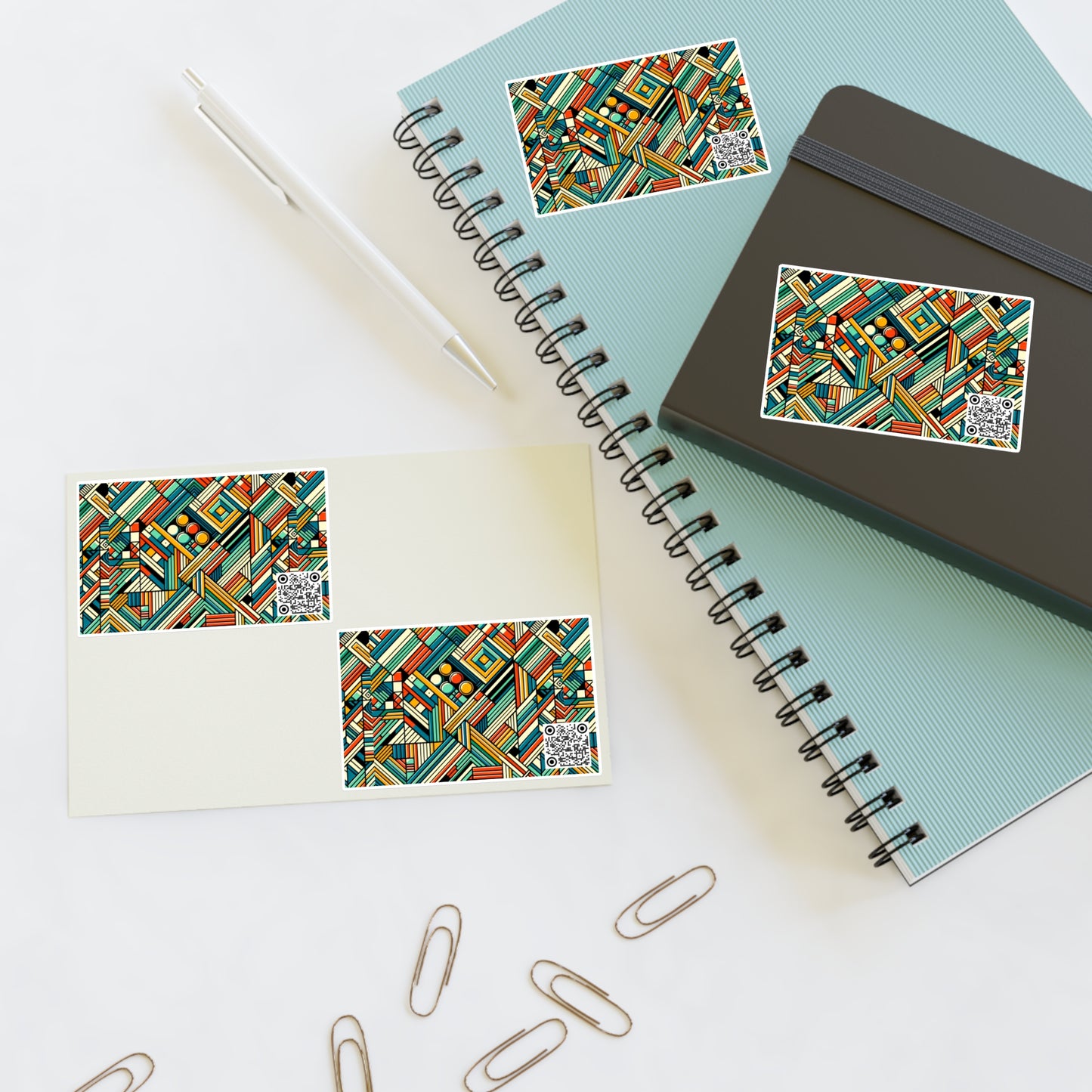 Abstract Graphic Art Modern Artistic Expression Sticker Sheets - 8404 Design-67