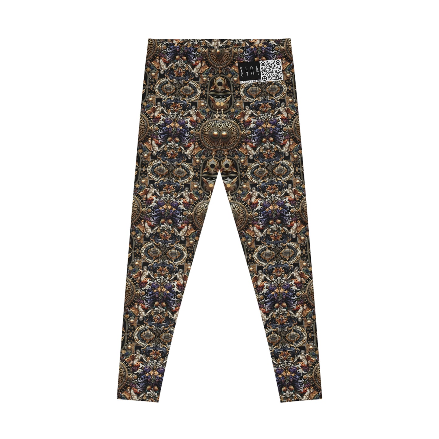 Digital Renaissance Luxurious Streetwear Inspired By Classical Art With a Modern Twist Stretch Leggings - 8404 Design-55