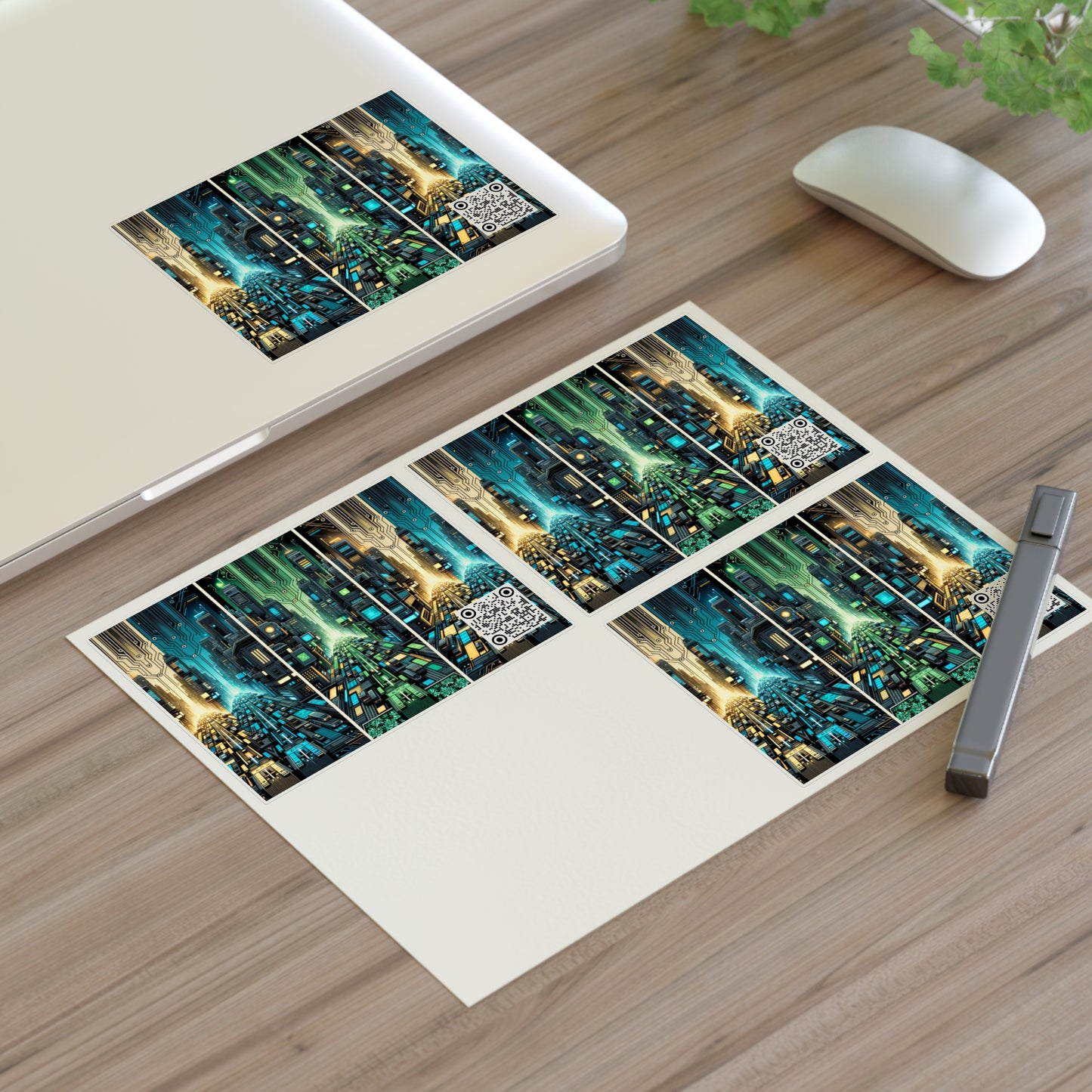 Cyber Punk Graphics Tech-Inspired Cyberpunk Sticker Sheets - 8404 Design-67