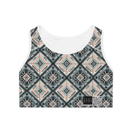 Tech Minimalism Minimalist Tech Sports Bra - 8404 Design-60