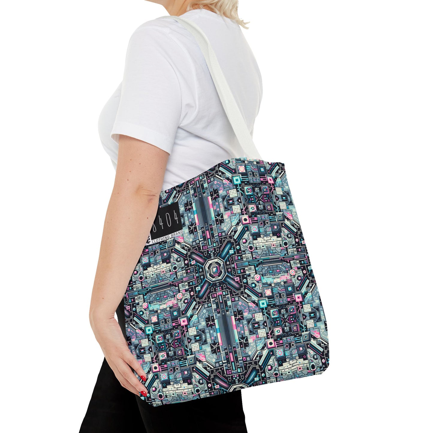 Digital Renaissance Tech-Forward Maximalism Tote Bag - 8404 Design-44