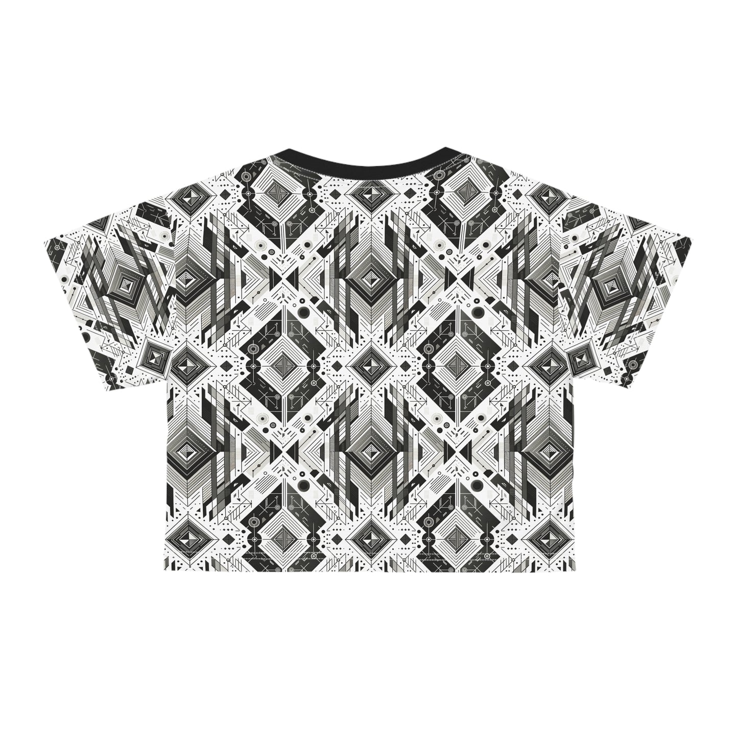 Digital Minimalism Minimalist Tech Crop Tee - 8404 Design-51