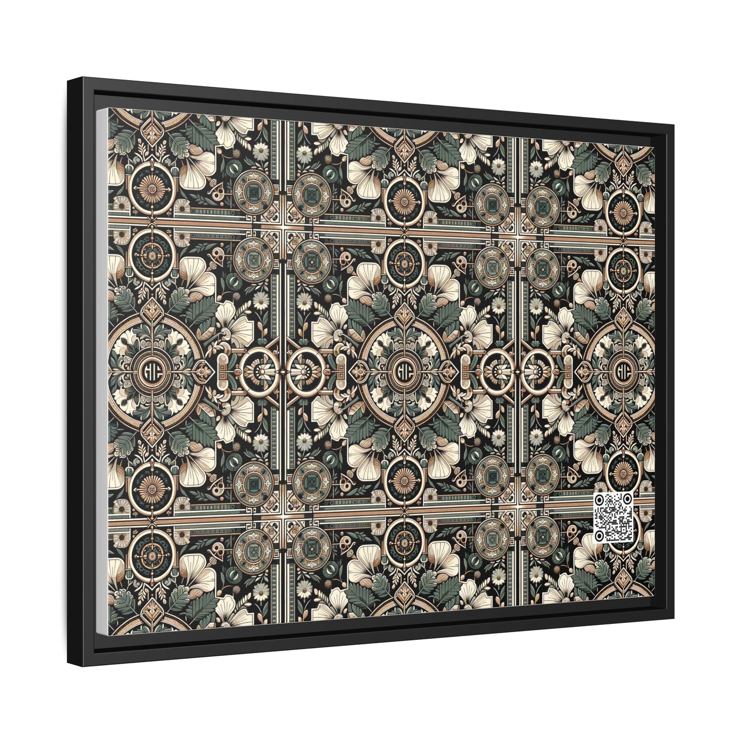 Cyber Garden Party Tech Garden Extravaganza Matte Canvas, Framed (multi-Color) - 8404 Design-66 A