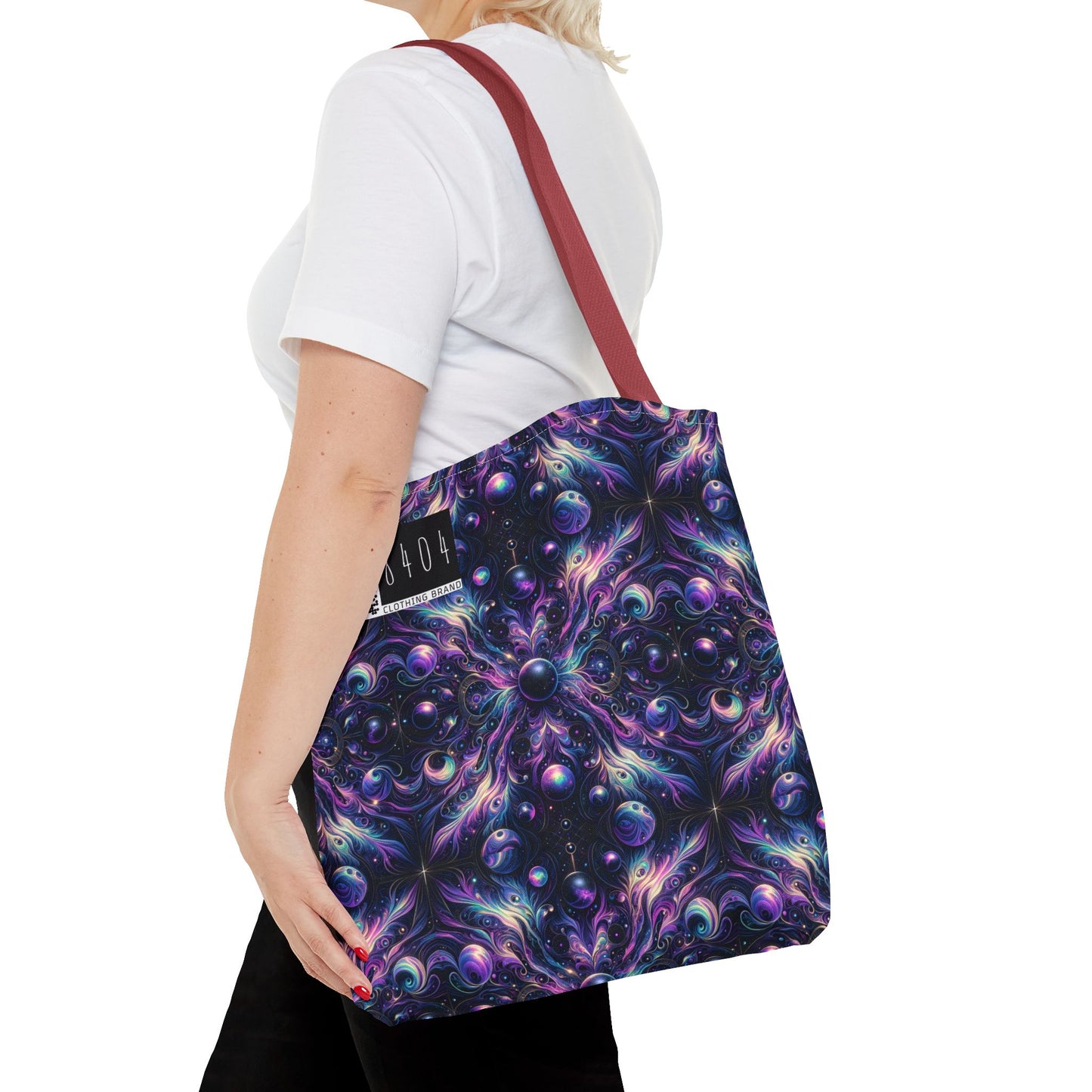 Galactic Hues Tech-Forward Cosmic Fusion Tote Bag - 8404 Design-41