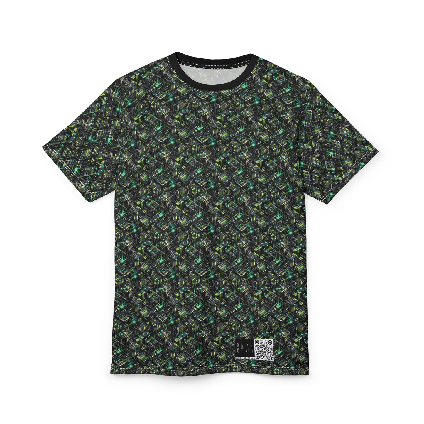 Tech-Infused Graphics Tech-Forward Streetwear Unisex Cut & Sew Tee - 8404 Design-47