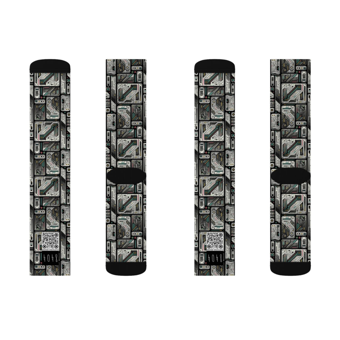 Tech Utility Gear Tech-Forward Minimalism Sublimation Socks - 8404 Design-45