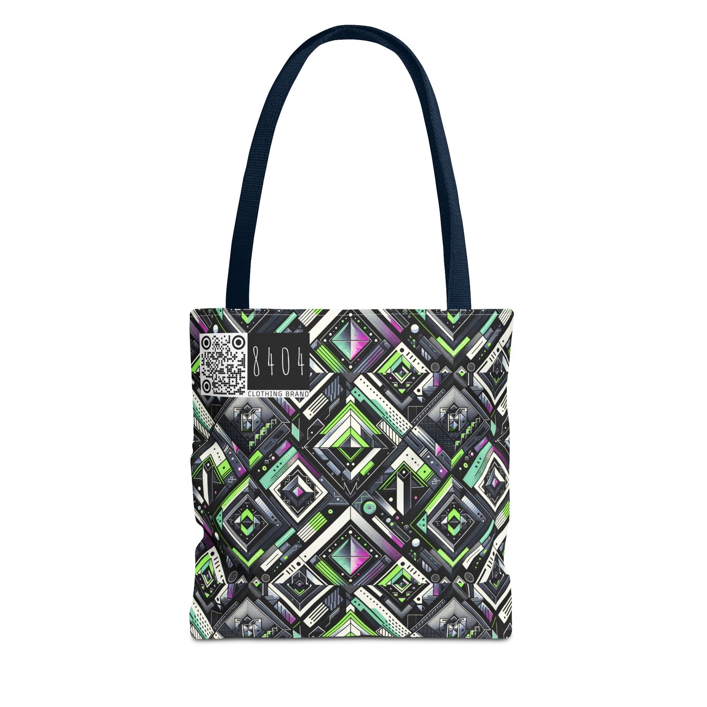 Retro Futurism Graphics Tech-Forward Streetwear Tote Bag - 8404 Design-48