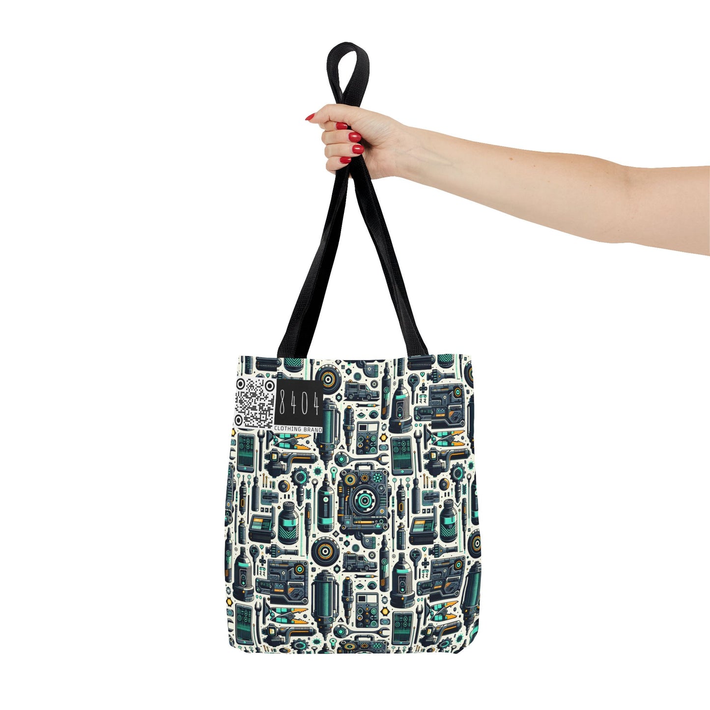 Tech Utility Fusion Modern Tech Streetwear Tote Bag - 8404 Design-53