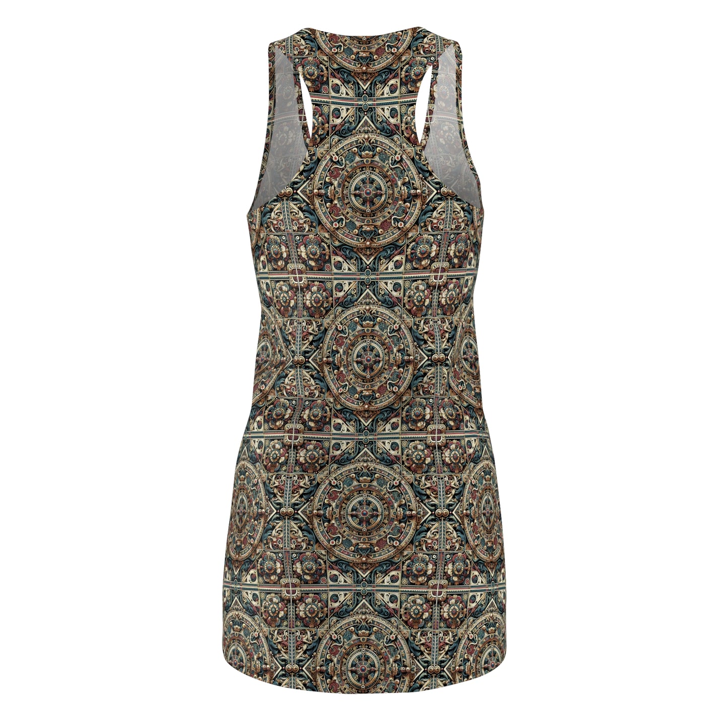 Urban Renaissance Historical Fusion With Street Edge Women's Cut & Sew Racerback Dress - 8404 Design-57