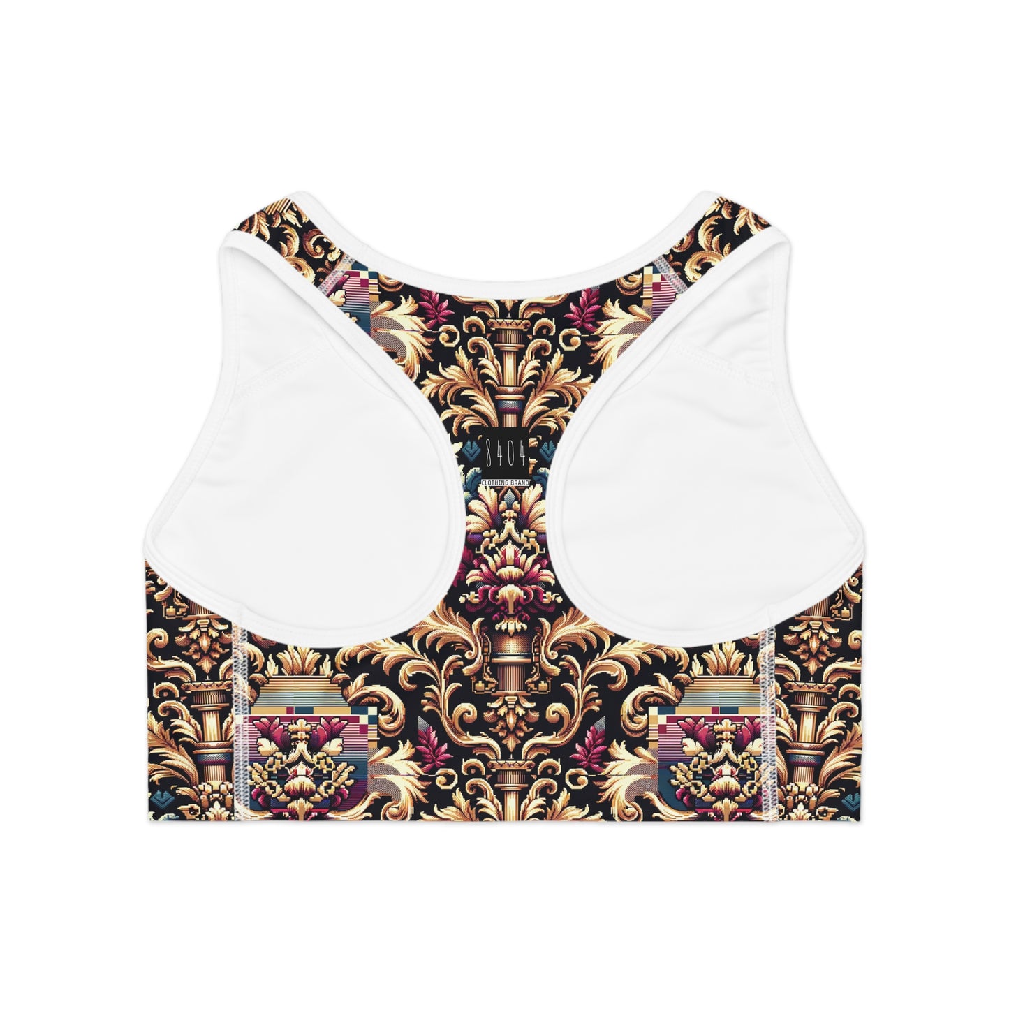 Digital Renaissance Modern Baroque Fusion Sports Bra - 8404 Design-53