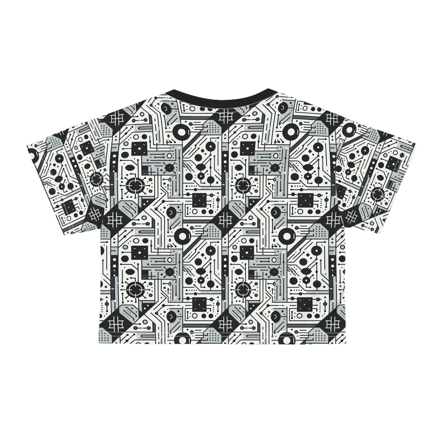 Digital Minimalism Minimalist Tech Crop Tee - 8404 Design-48