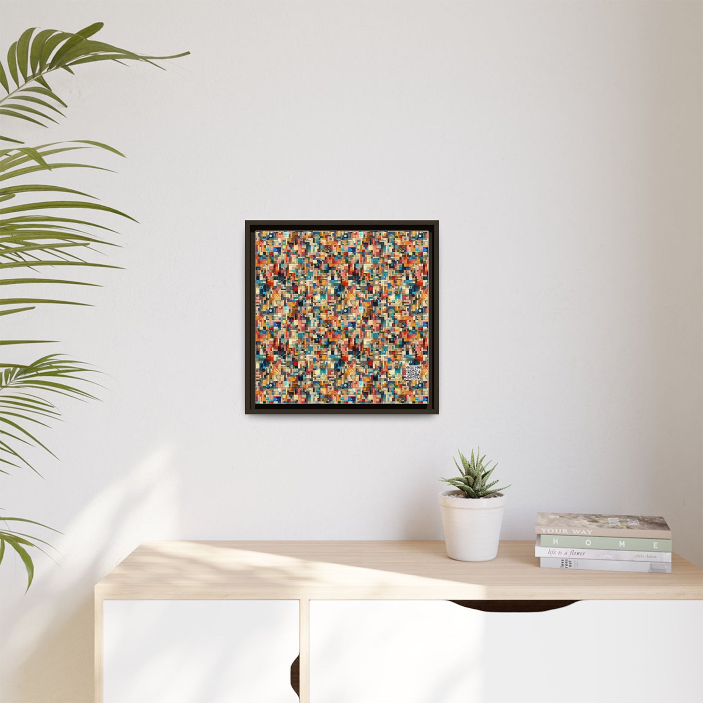 Digital Artistic Expression Artistic Streetwear Matte Canvas, Framed (multi-Color) - 8404 Design-46 B