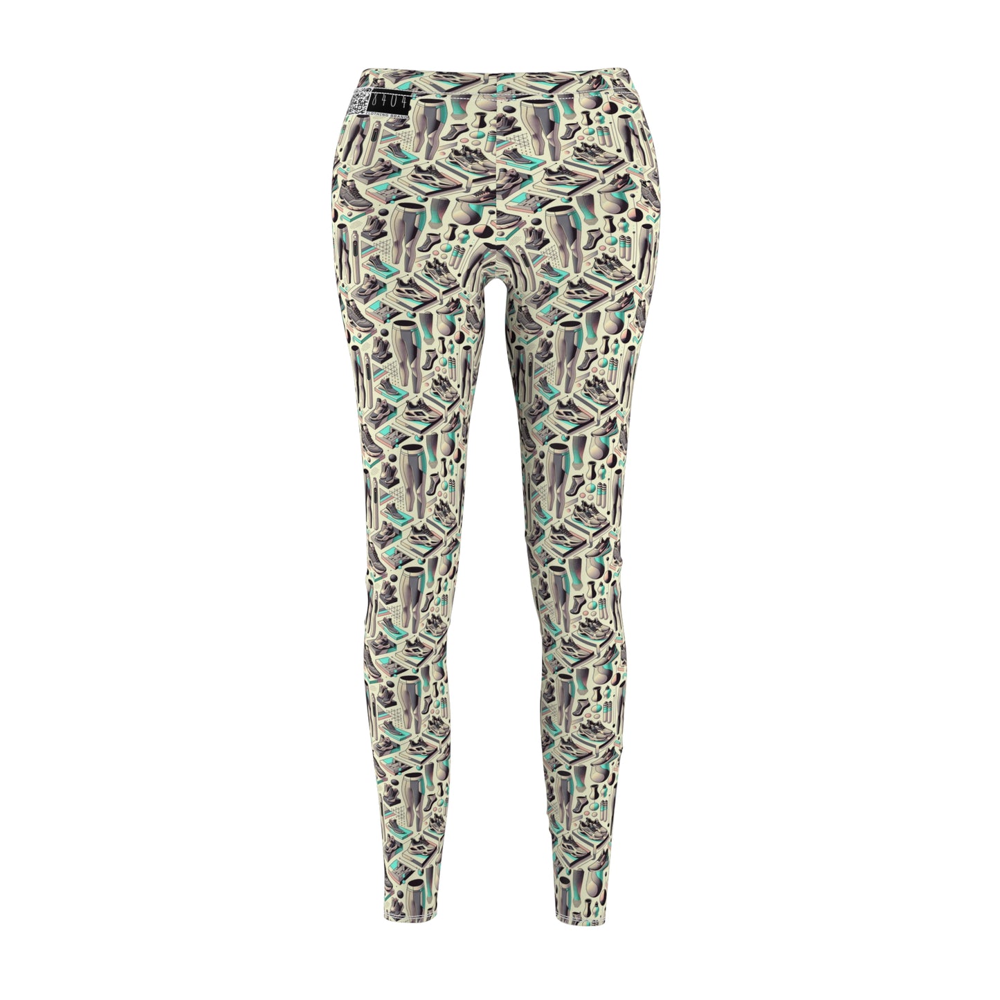 Tech-Infused Athleisure Futuristic Athletic Tech Women's Cut & Sew Casual Leggings - 8404 Design-44