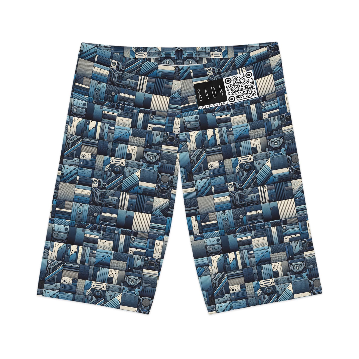 Tech-Inspired Utility Tech-Forward Streetwear With Utilitarian Edge Women's Bike Shorts - 8404 Design-44
