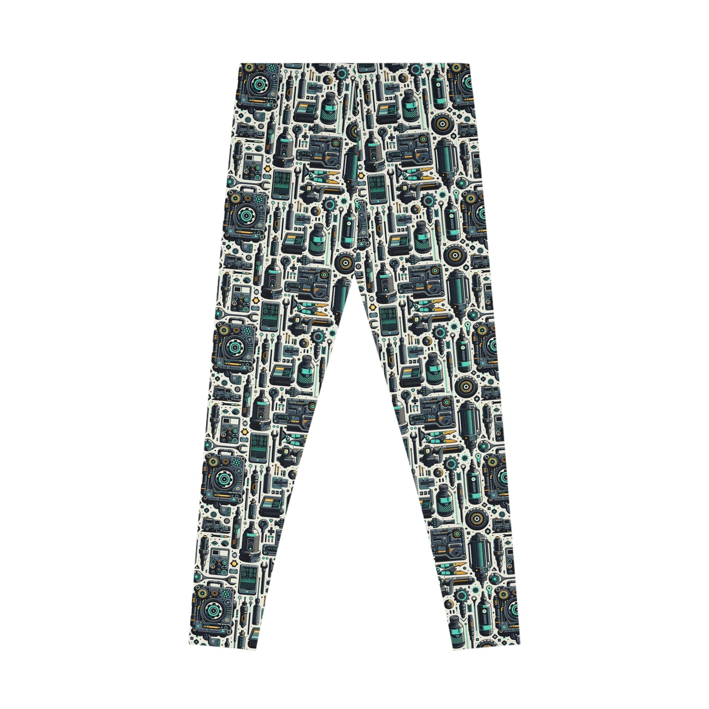 Tech Utility Fusion Modern Tech Streetwear Stretch Leggings - 8404 Design-53