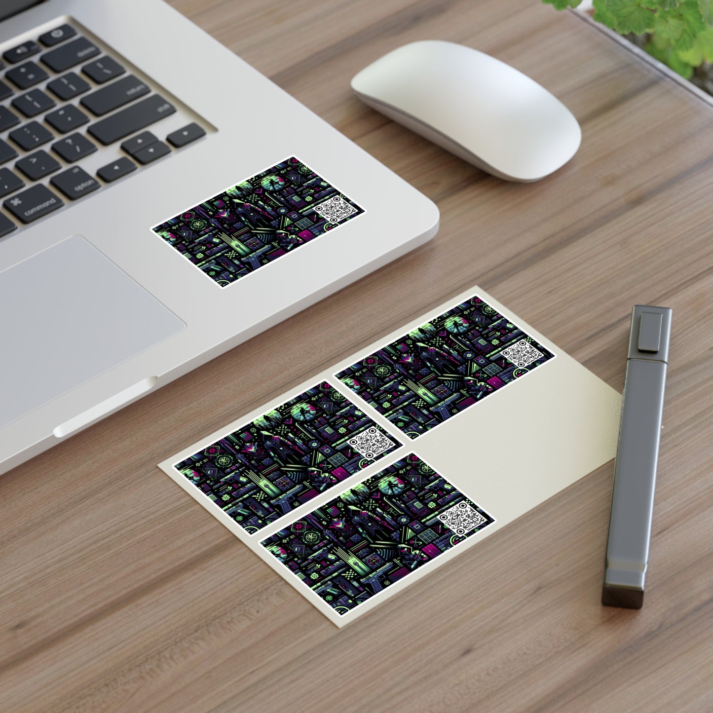 Tech Noir Futuristic Cyberpunk Sticker Sheets - 8404 Design-63