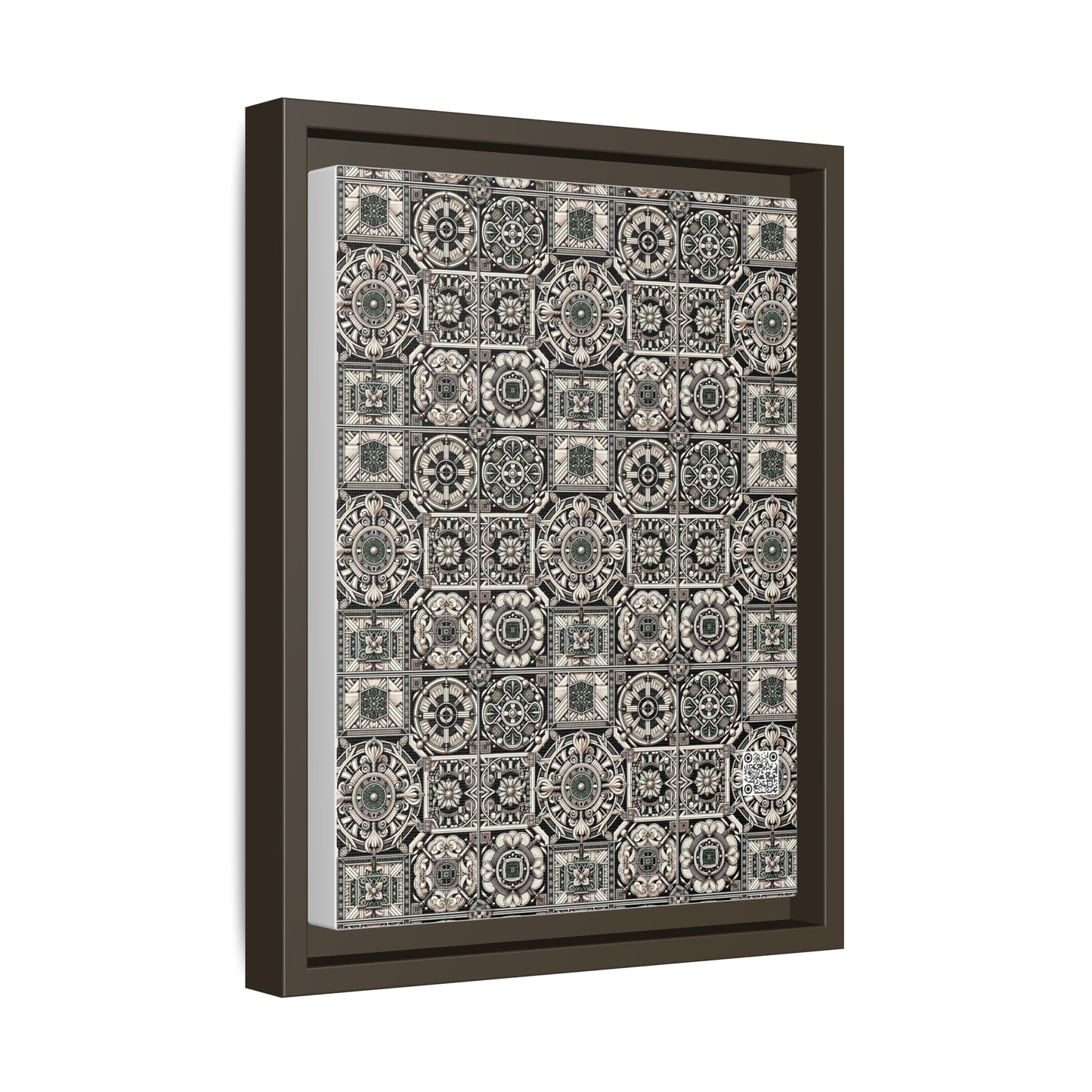 Cyber Garden Party Tech Garden Extravaganza Matte Canvas, Framed (multi-Color) - 8404 Design-45 A